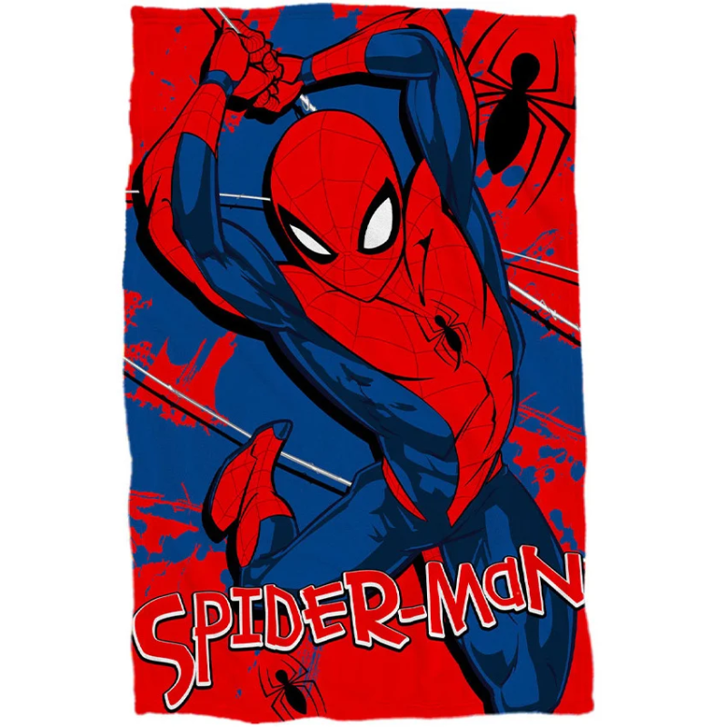 Plaid in pile Spiderman