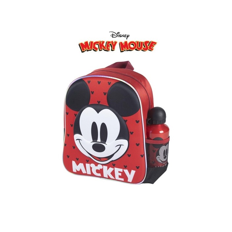 Zaino Mickey Mouse 3 D + Borraccia